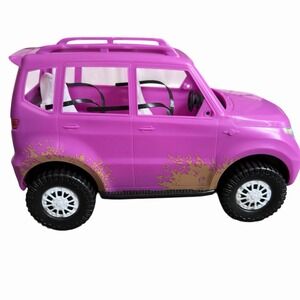 Barbie Sweet Orchard Farm purple SUV Jeep Barbie Doll Vehicle car van Fuschia SE